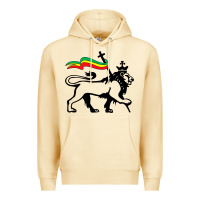 Pina Colada Rasta Lion of Judah Rastafarian Reggae Lion and Christian Premium Hoodie - longCreatives