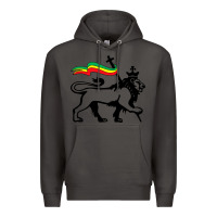 Smoke Rasta Lion of Judah Rastafarian Reggae Lion and Christian Premium Hoodie - longCreatives