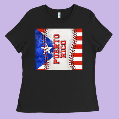Baseball Puerto Rico Tumbler Tbs Ladies Tee Designed By Tumblerdesignbyshophia