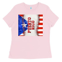 Bubblegum Pink baseball puerto rico tumbler tbs Ladies Tee - TumblerDesignByShophia