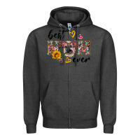 Charcoal Heather best mom ever with cow Zipper Hoodie - Artiststas