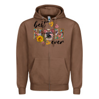 Chestnut best mom ever with cow Zipper Hoodie - Artiststas