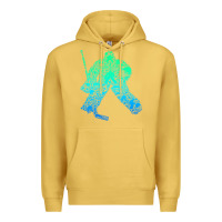 Antique Gold Ice Hockey Goalie Hockey Player Youth Men Kids Boys Premium Hoodie - longCreatives