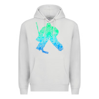 Dove Grey Ice Hockey Goalie Hockey Player Youth Men Kids Boys Premium Hoodie - longCreatives