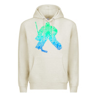 Oatmeal Heather Ice Hockey Goalie Hockey Player Youth Men Kids Boys Premium Hoodie - longCreatives