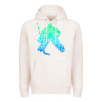 Pale Pink Ice Hockey Goalie Hockey Player Youth Men Kids Boys Premium Hoodie - longCreatives