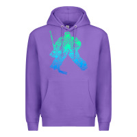 Purple Ice Hockey Goalie Hockey Player Youth Men Kids Boys Premium Hoodie - longCreatives