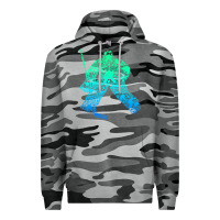 Slate Camo Ice Hockey Goalie Hockey Player Youth Men Kids Boys Premium Hoodie - longCreatives