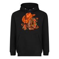 Black orange  cowgirl  and roses Heavyweight Hoodie - AdoDesignShop