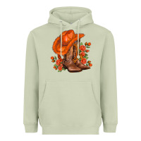 Matcha orange  cowgirl  and roses Heavyweight Hoodie - AdoDesignShop