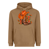 Toasted Coconut orange  cowgirl  and roses Heavyweight Hoodie - AdoDesignShop