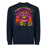 Navy hubble bubble trouble Heavyweight Sweatshirt - Artiststas
