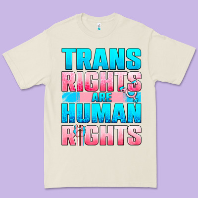 Trans Rights Are Human Rights Premium Tee Designed By Nancycooperartshop