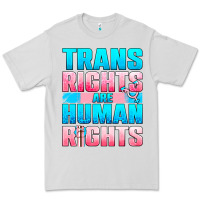 Dove Grey Trans rights are human rights Premium Tee - NancyCooperArtShop