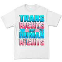 White Trans rights are human rights Premium Tee - NancyCooperArtShop