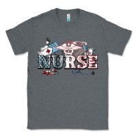 Charcoal Heather American Nurse 4th of july Classic Tee - HowdyJamesFarm