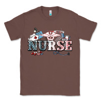 Chestnut American Nurse 4th of july Classic Tee - HowdyJamesFarm