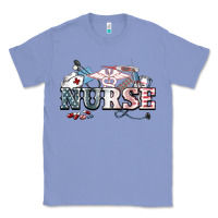 Colony Blue American Nurse 4th of july Classic Tee - HowdyJamesFarm