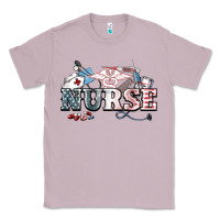 Lilac American Nurse 4th of july Classic Tee - HowdyJamesFarm