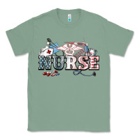 Sage American Nurse 4th of july Classic Tee - HowdyJamesFarm