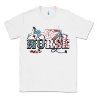 White American Nurse 4th of july Classic Tee - HowdyJamesFarm