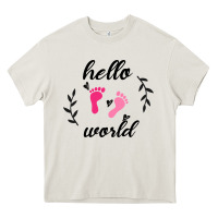 Cream Hello world Heavy Core Tee - Bettercallsaul