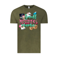 Vintage Olive Small Business Mama Vintage Tee - CowGirlArtShop