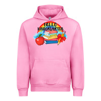 Fuchsia Pink back to school hello kindergarten 3200x2400 Urban Hoodie - AdoDesignShop