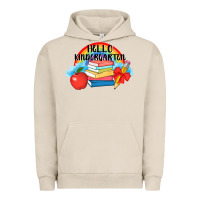 Pigment French Oak back to school hello kindergarten 3200x2400 Urban Hoodie - AdoDesignShop
