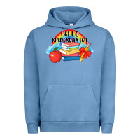 Pigment Pebble Blue back to school hello kindergarten 3200x2400 Urban Hoodie - AdoDesignShop