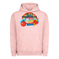 Pigment Salmon back to school hello kindergarten 3200x2400 Urban Hoodie - AdoDesignShop