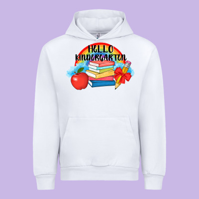 Back To School Hello Kindergarten 3200x2400 Urban Hoodie Designed By Adodesignshop
