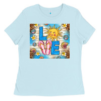 Baby Blue summer love Ladies Tee - TumblerDesignByShophia