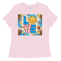 Bubblegum Pink summer love Ladies Tee - TumblerDesignByShophia
