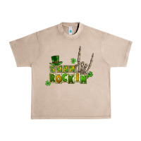 French Oak Sham rockin skeleton hand St. Patrick's Urban Heavy Tee - CowGirlArtShop