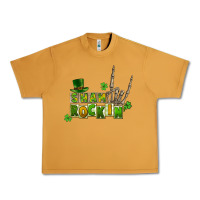 Peanut Butter Sham rockin skeleton hand St. Patrick's Urban Heavy Tee - CowGirlArtShop