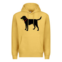 Antique Gold Labrador Retriever Fetch, Black Lab Play Ball Premium Hoodie - longCreatives