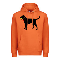 Carrot Labrador Retriever Fetch, Black Lab Play Ball Premium Hoodie - longCreatives
