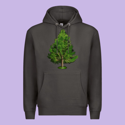 White Pine Tree Illustrations Premium Hoodie Designed By Lillyallendesigns