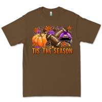 Cacao Tis' the season Football purple helmet Premium Tee - NancyCooperArtShop