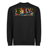 Black Christmas Jolly Teacher Heavyweight Sweatshirt - Artiststas