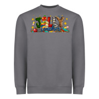 Storm Christmas Jolly Teacher Heavyweight Sweatshirt - Artiststas