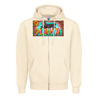 Sandshell mama with baby bear and leopard license plate Zipper Hoodie - Artiststas