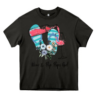 Asphalt Wine Flip Flops Girl Heavy Core Tee - Bettercallsaul