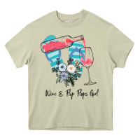 Mossy Wine Flip Flops Girl Heavy Core Tee - Bettercallsaul
