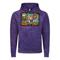 Cloud Purple sunflower cow olivia Vintage Hoodie - OliviaCreatesArt