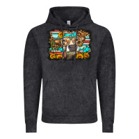 Vintage Black sunflower cow olivia Vintage Hoodie - OliviaCreatesArt