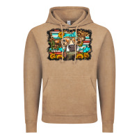 Vintage Coffee sunflower cow olivia Vintage Hoodie - OliviaCreatesArt