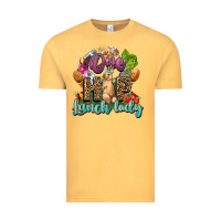 Vintage Mustard One hip lunch lady Easter Day Vintage Tee - HowdyJamesFarm