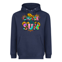Navy chase the sun Heavyweight Hoodie - AdoDesignShop